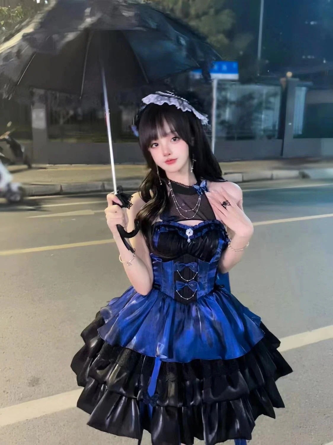 ロリータ ドール コスプレ ドレス キャミワンピース JSK 初恋ドレス レトロ41