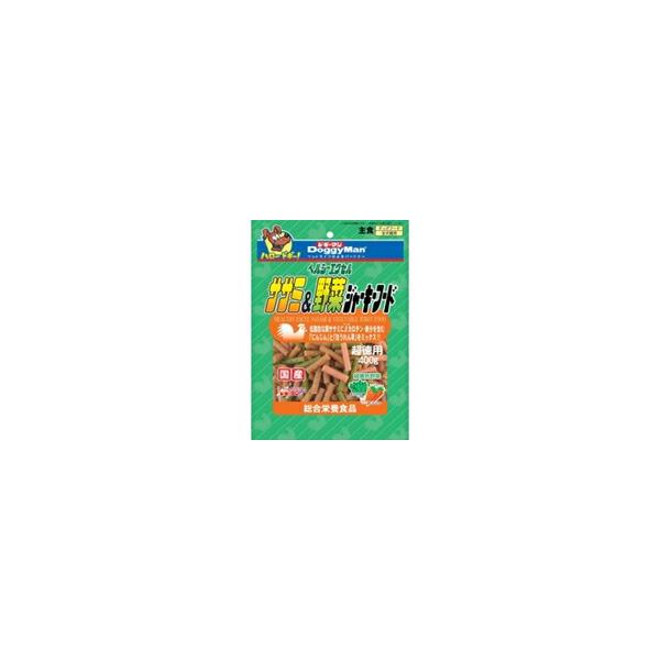 【1ケース】【お取り寄せ対象品】ドギーマンハヤシ ヘルシーエクセル ササミ&野菜ジャーキーフード 400g *24個