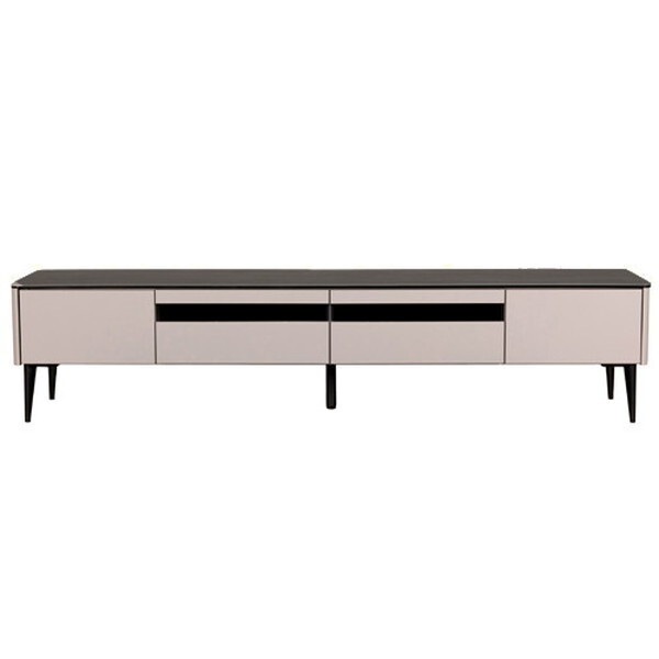 筑波産商 TVボード 180 セラミックトップ E/WG 天板エボニーブラック/本体ウォームグレイ メーカー直送