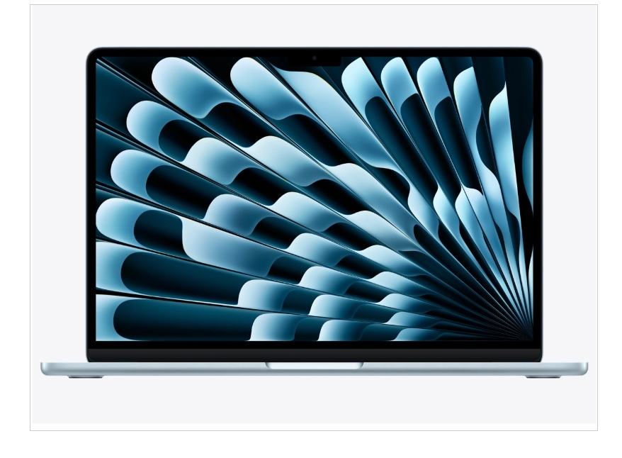 MacBook Air 13.6インチ Liquid etinaディスプレイ MDHK4J/A [スカイブルー]　即納　カード決済OK
