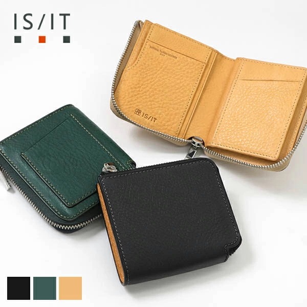 二つ折り財布 メンズ 本革 Hitch L字ファスナー コンパクトウォレット レザー 974613 ブランド [正規取扱店]