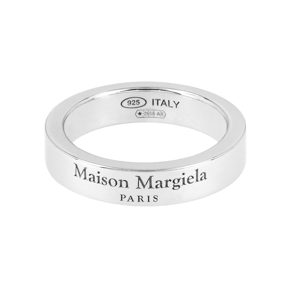 メゾン マルジェラ イングレービング ロゴ 4mm シルバー リング SM1UQ0123 P8865 102