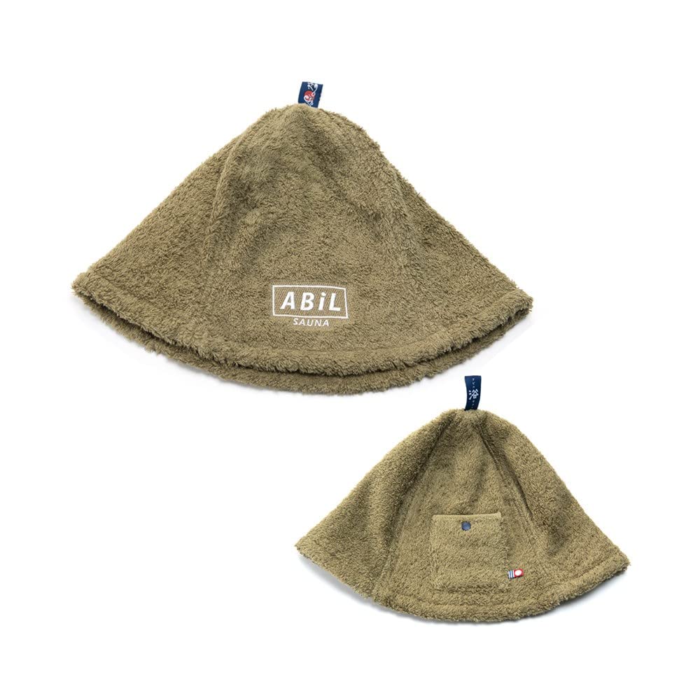 [ABiL] サウナハット 今治 大きめ 深く POCKET 今治タオルのサウナハット