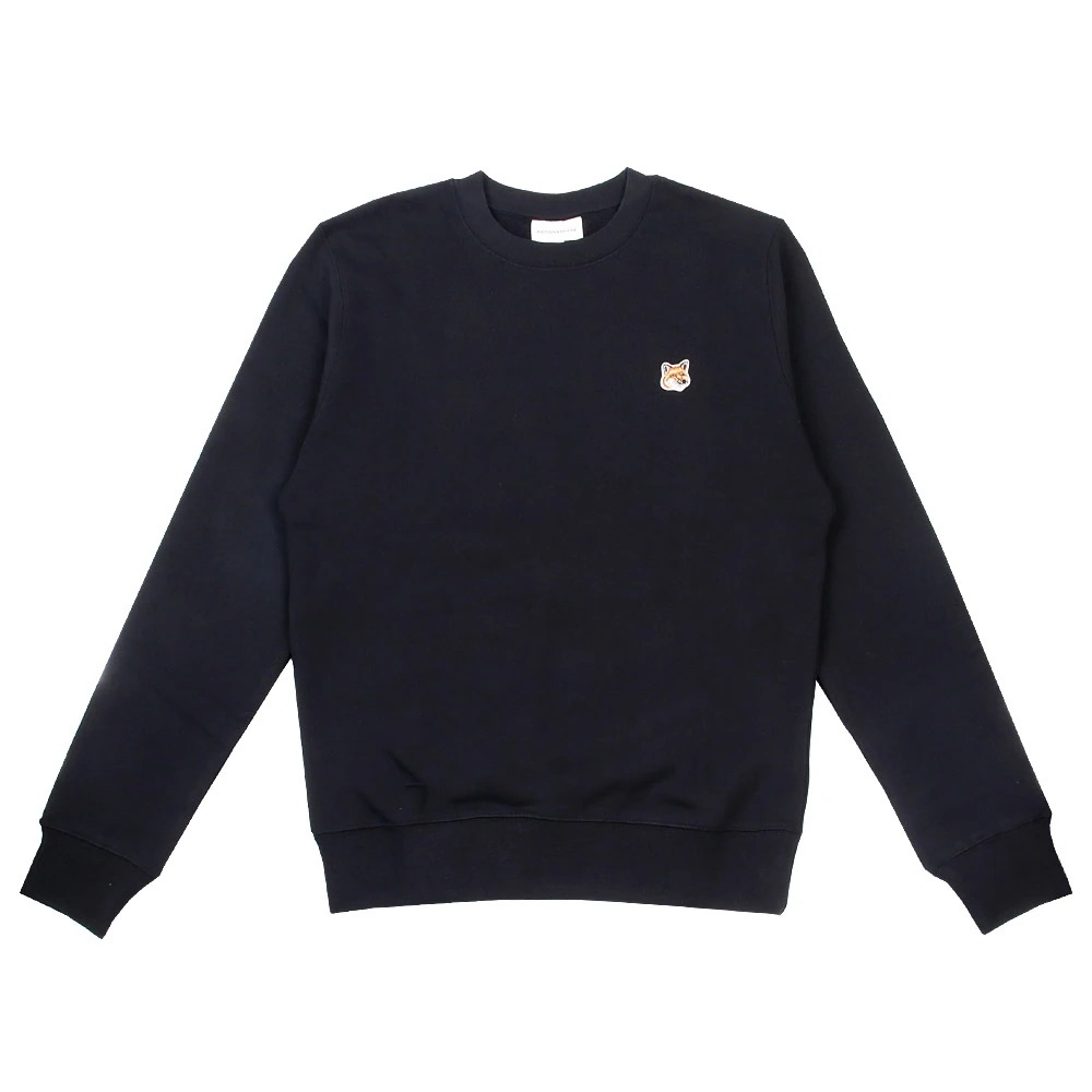 FOX HEAD PATCH REGULAR SWEATSHIRT LM00301KM0001 BLACK 長袖 メンズ 刺繍ワッペン