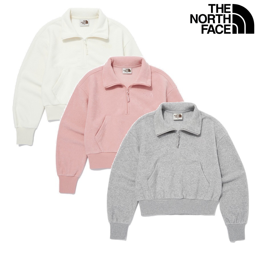 WomenS TERRY HALF ZIP SWEATSHIRTS 3色 新商品 韓国の人気 女性服 マンツーマン 新学期 カジュアル 学生ファッション