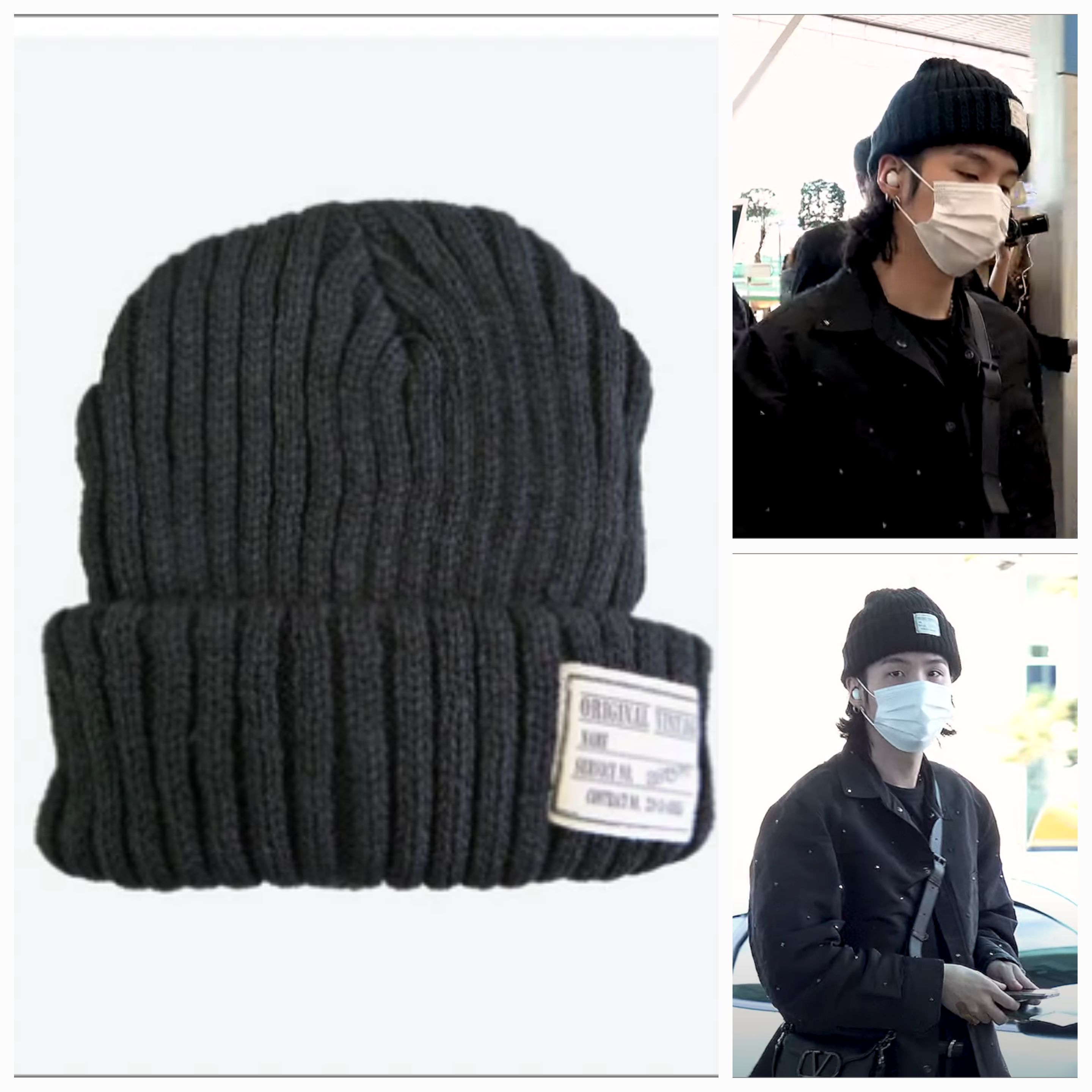 Y&M/BTS SUGA wear/Beanie Hat Winter Knit Beanie