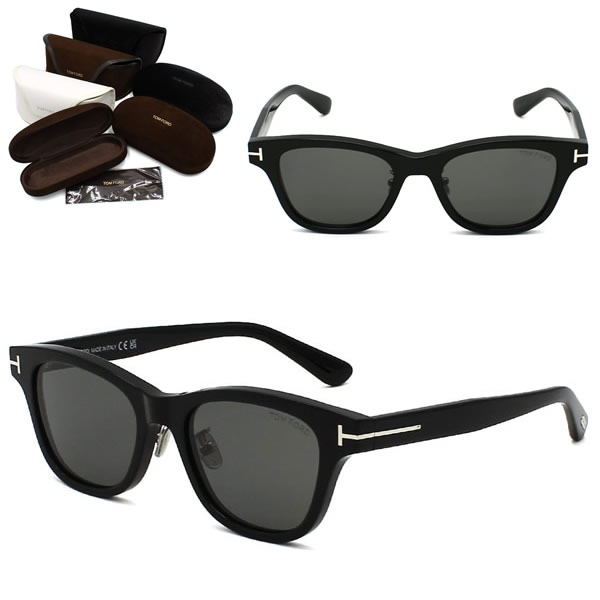 サングラス FT1353-D/S 01A 52 TF1353 サングラス EYEWEAR アジアンフィット ブラック グレー ユニセックス