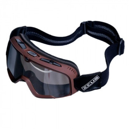 ZEUS HELMET ネオクラシックゴーグル NAZ-1000 マットブラウン