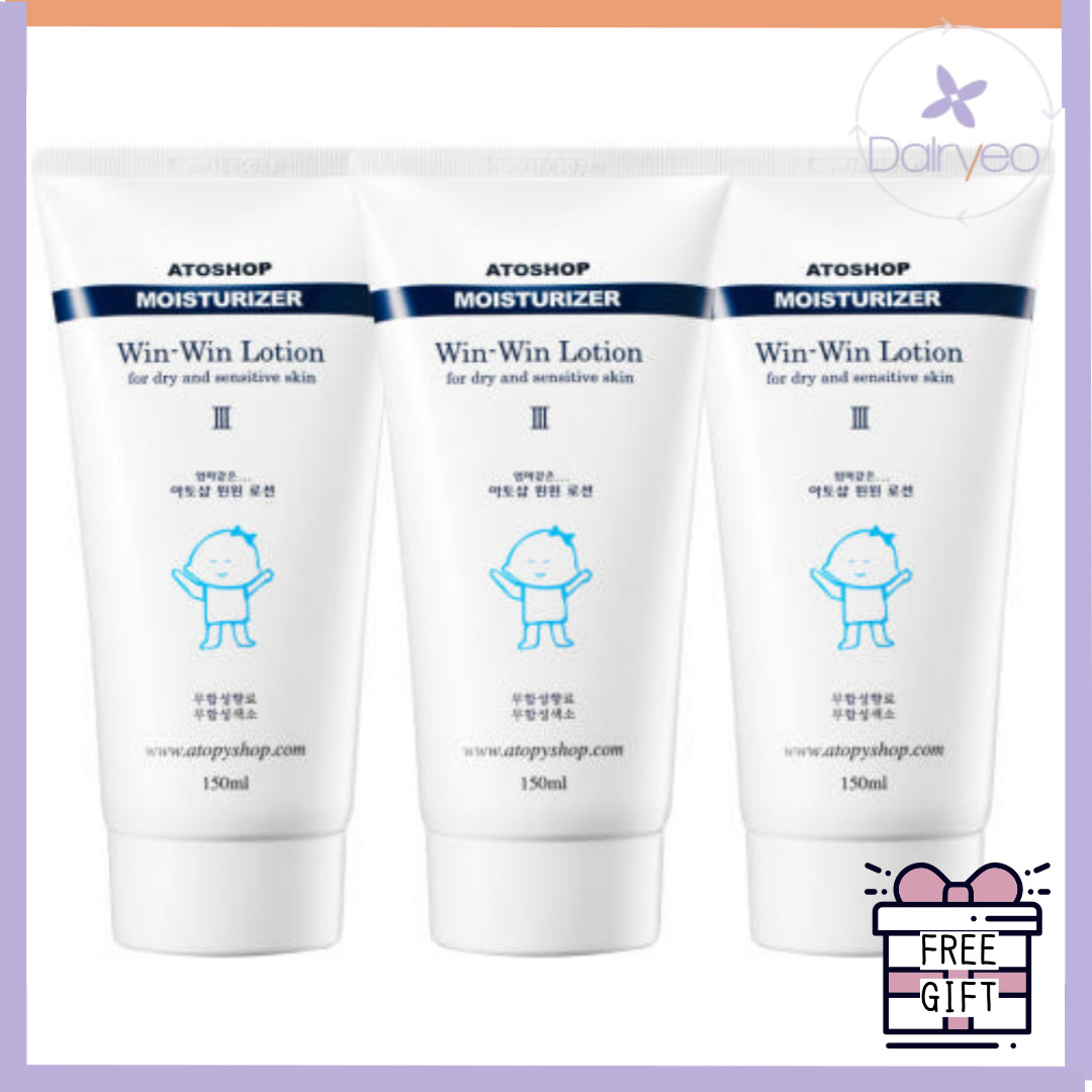 アトショップ ウィンウィン ローション プラス 150ml 3個セット 韓国 化粧品 アトピー 敏感肌 保湿 熱感ケア ローション 乾燥 皮膚 ホホバオイル オートミール 皮膚鎮静 윈윈로션플러스