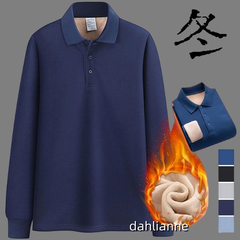 厚手 ポロシャツ カジュアル 通勤 トレンド メンズ Tシャツ ゴルフウェア 長袖 裏起毛 おしゃれ 紳士服 無地 ビジネス トップス スポーツ