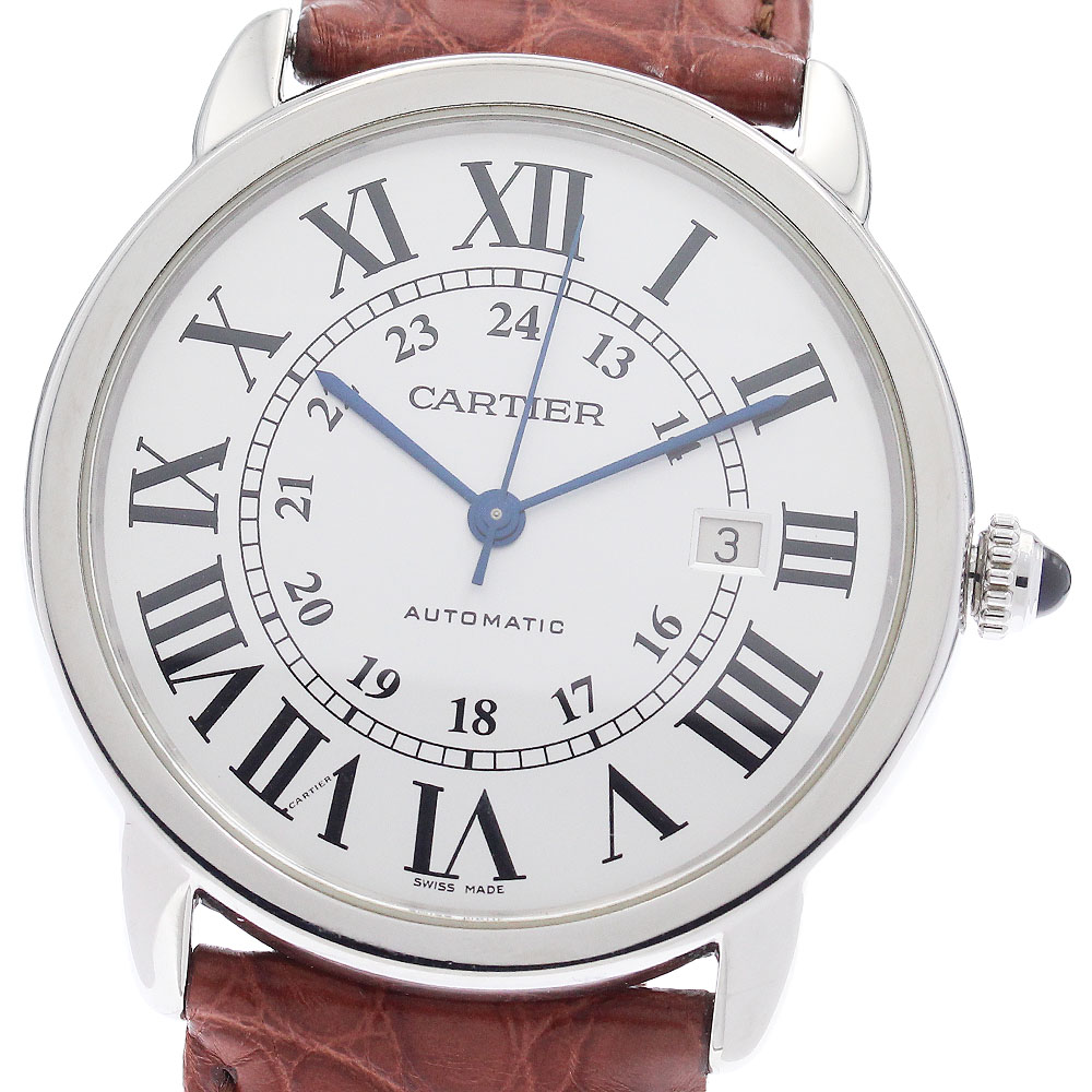 カルティエ CARTIER W6701010 ロンドソロ XL デイト 自動巻き メンズ 良品 _960385【中古】