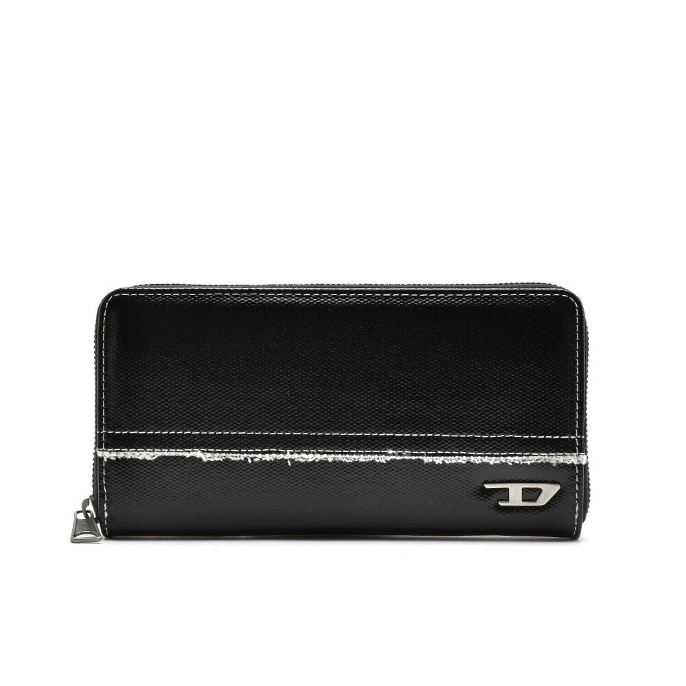 ディーゼル ラウンドファスナー長財布 メンズ 財布 ロングウォレット 小銭入れ付き ブラック 黒 DIESEL SUBSTRA[08440ps167-t8013]