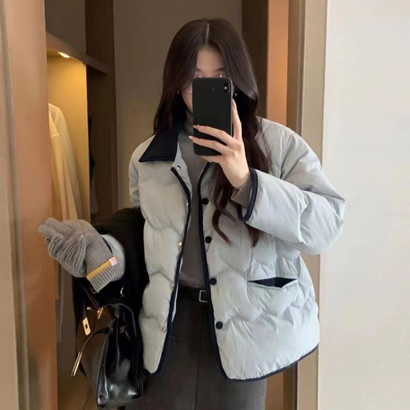 冬アウター  2023新型軽薄綿服女性の短い香り風カジュアルコート韓国ファッション おしゃれ 百掛け