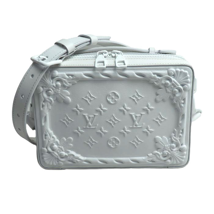 LOUIS VUITTON ルイ・ヴィトン LVオーナメント ソフトトランク ショルダーバッグ ホワイト M21833 IC ユニセックス 中古 美品