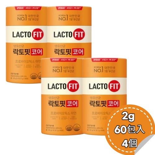 生乳酸菌 ラクトフィット コア プロライオティックス 亜鉛2g 60包入 4個