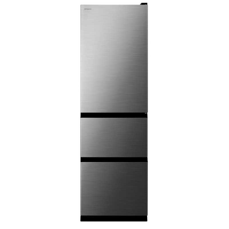日立　HITACHI　冷蔵庫 3ドア 315L 左開き Vタイプ 真ん中野菜室 サッと急冷却 幅54cm グラファイトシルバー　R-V32XL（標準設置無料）