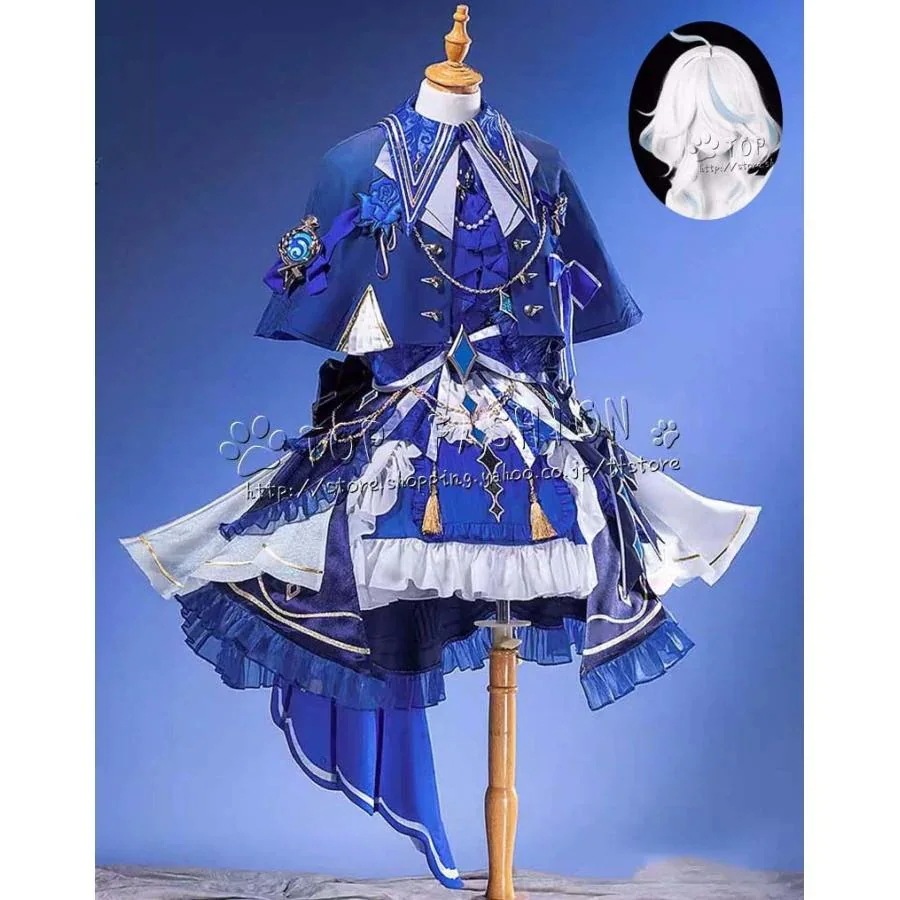 原神 げんしん genshin フォンテーヌ フリーナ Furina フォカロルス Focalors コスプレ衣装 ウィッグ 演出服 クリスマス ハロウィン 文化祭