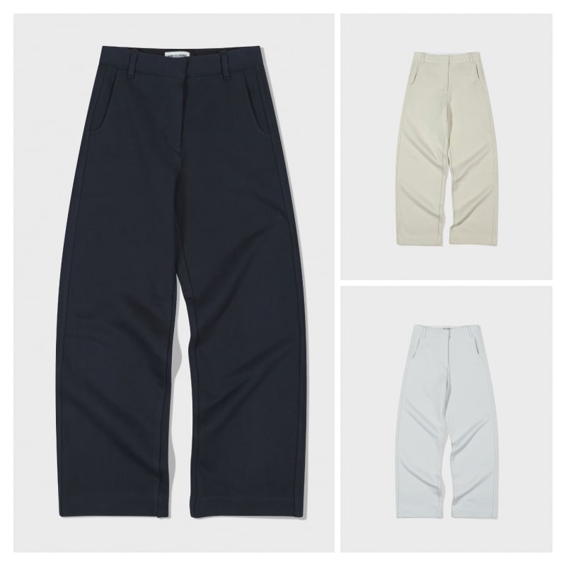 【LOW CLASSIC】 JERSEY COCOON FIT PANTS : 3COLORS