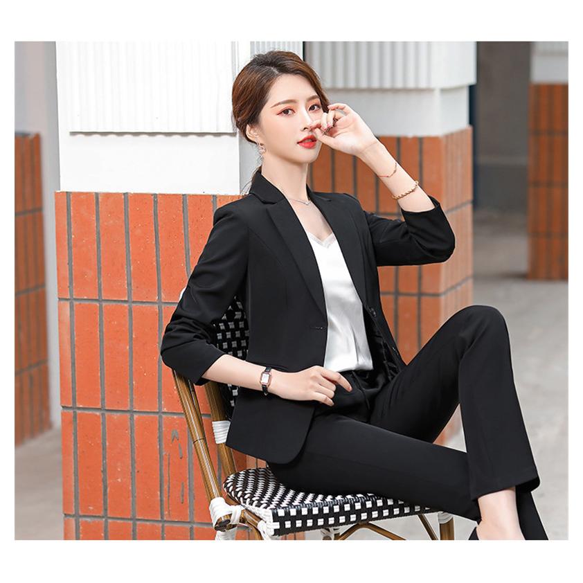 作スーツレディースパンツスーツセレモニースーツビジネス2点セッlトオフィスフォーマル切り替え細身制服入学式卒業式OL通勤