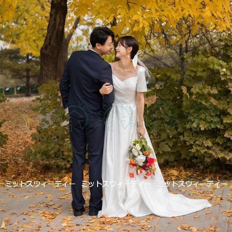 ウエディングドレス 二次会 花嫁 前撮り ウェディングドレス トレーン 結婚式 ロングドレス 72 Off 半袖 ウエディングドレス 二次会 花嫁 前撮り ウェディングドレス トレーン 結婚式 ロングドレス 72 Off 半袖