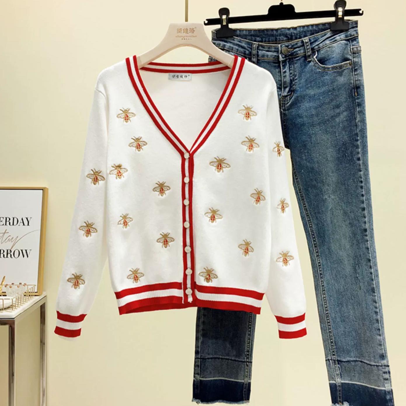 アウター カーディガン 袖あり 長袖 Vネック 刺繍 かわいい 大人可愛い きれいめ シンプル カジュアル 大人 上品 おしゃれ 大人可愛い 大人女子 個性的 主役級 存在感 春 秋 10代