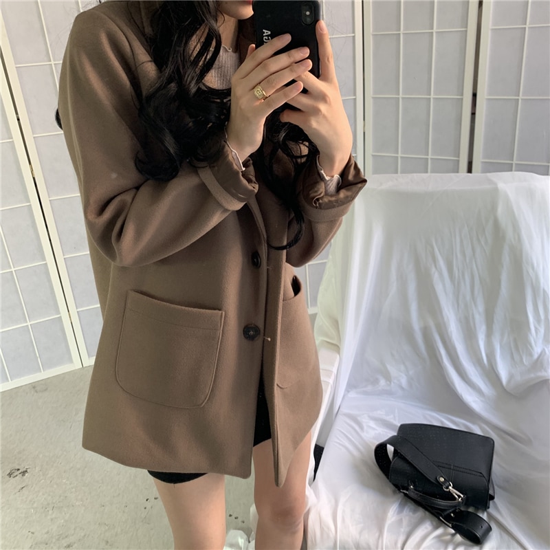 スーツジャケット トップス アウター ジャケット 上着 スーツ カーキ 黒 ブラック 長袖