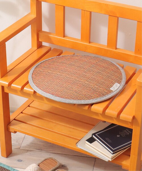 クッション クッションカバー レリッシュカラーい草チェアパッド