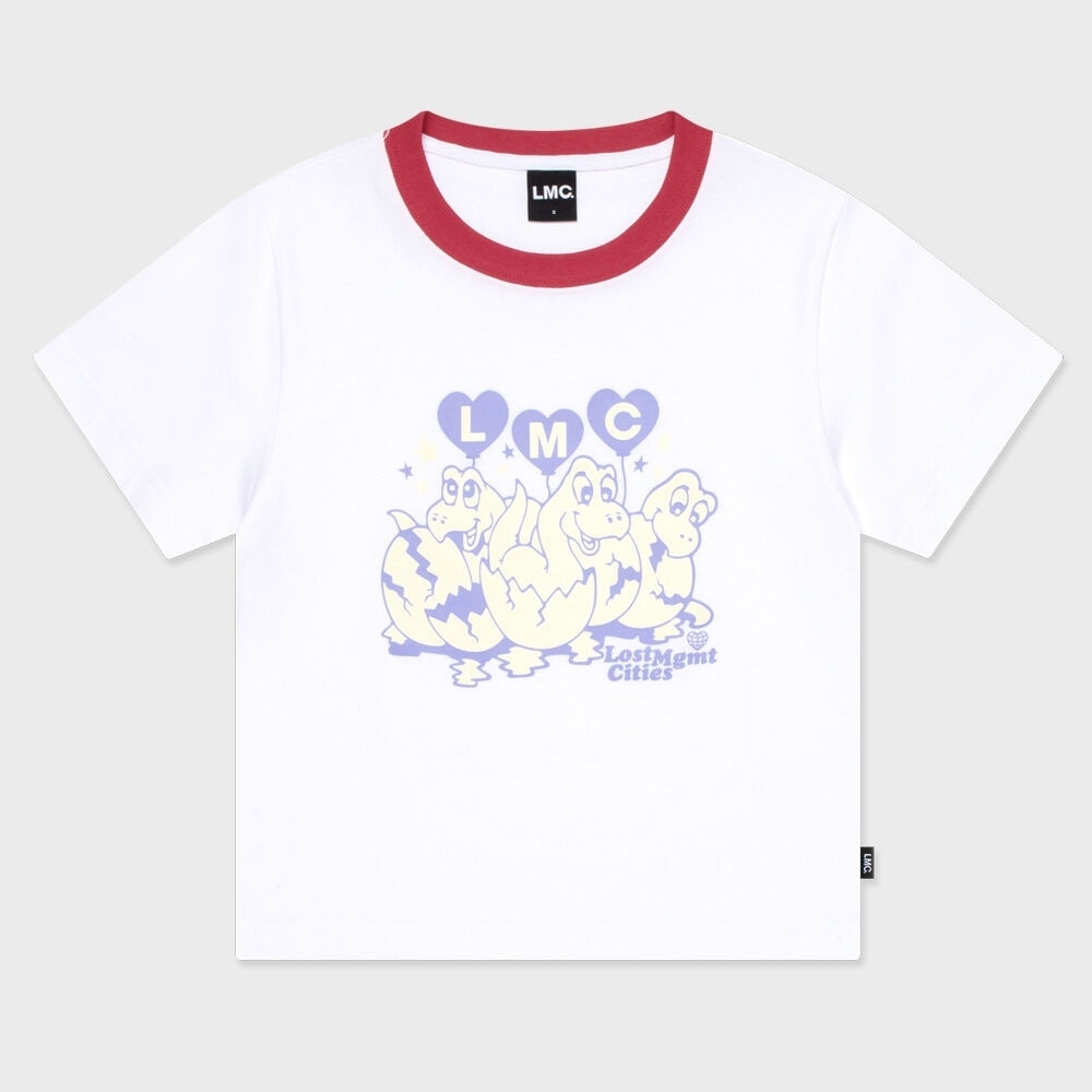 LMC WM ドラゴンベビークロップド T シャツホワイト