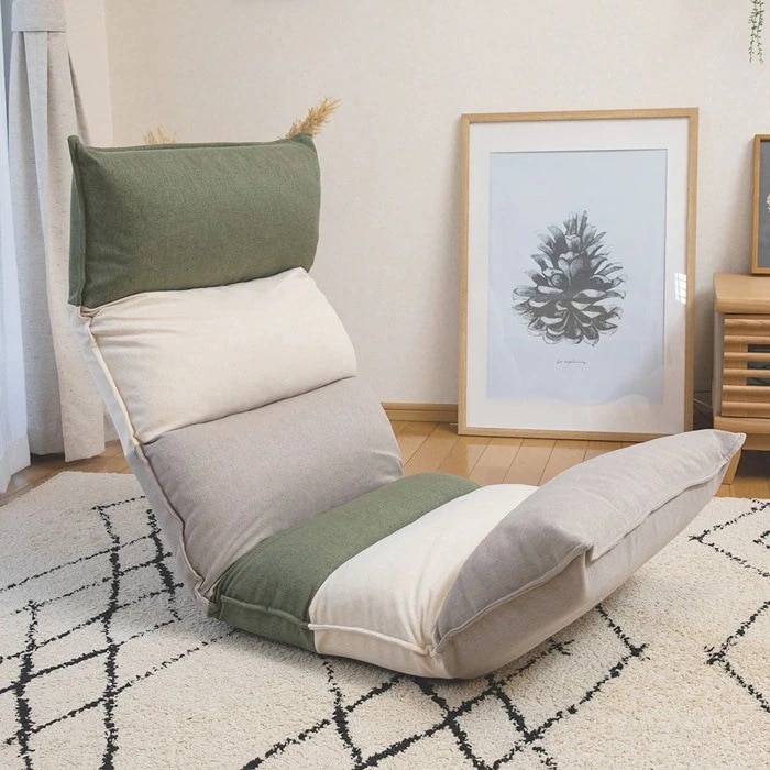 座椅子 relaco リラコ 脚楽ハイバック座椅子 RMJD-47-OLV オリーブ 8,745円