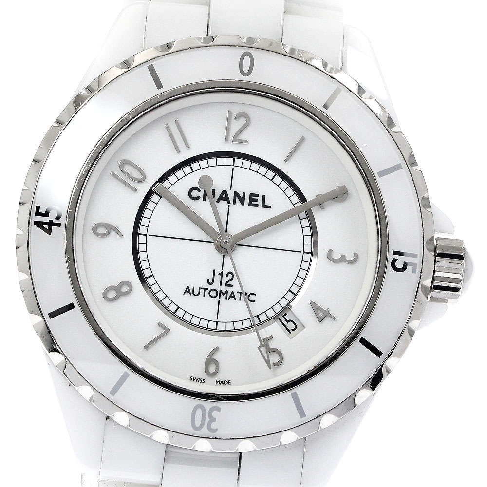 シャネル CHANEL H2981 J12 白セラミック 自動巻き メンズ _879316【中古】