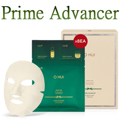 [O HUI]プライムオドゥベンサアンプルマスク3-STEP/PRIME ADVANCER AMPOULE MASK/アンプル33mlを塗った効果/弾力/水分/しわ/皮膚のコアライン/フェイスヨガ