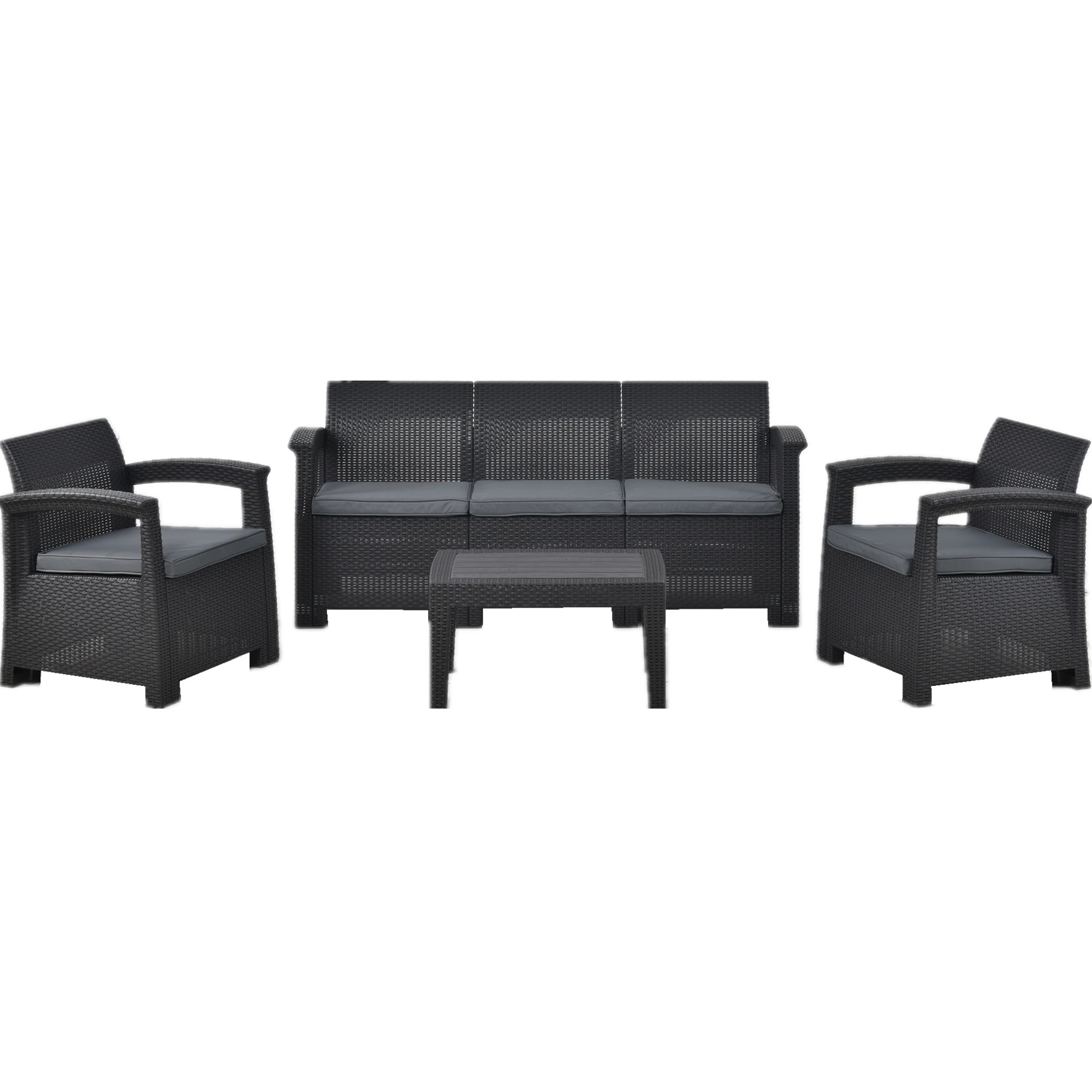 ラタン調 ガーデンファニチャー ガーデンテーブル ガーデンチェアー ラタン調 テーブル 家具 樹脂 ねじなし ホテル カフェ ベランダ テラス 屋外家具 高級 テラス ソファ ガーデンソファー　五