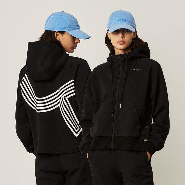 [] 女性セットアップフードジップアップSPJPCNFT351WBLK