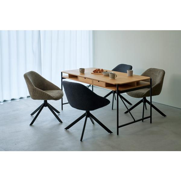 椅子 いす イス チェア 回転 もこもこ かわいい おしゃれ ダイニングチェア デスクチェア 座面高さ44cm