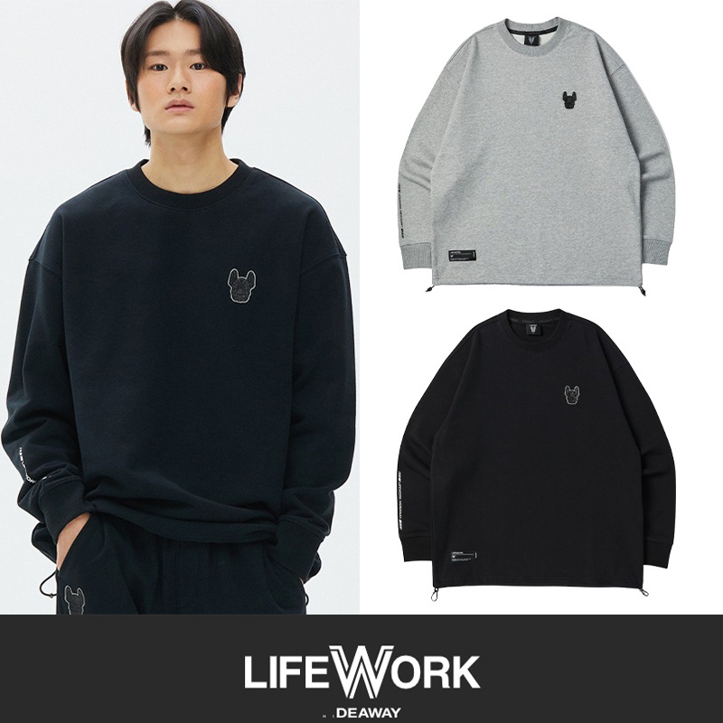 [LlFEWORK]関税なし ポイントラドックワッペンスウェットシャツ