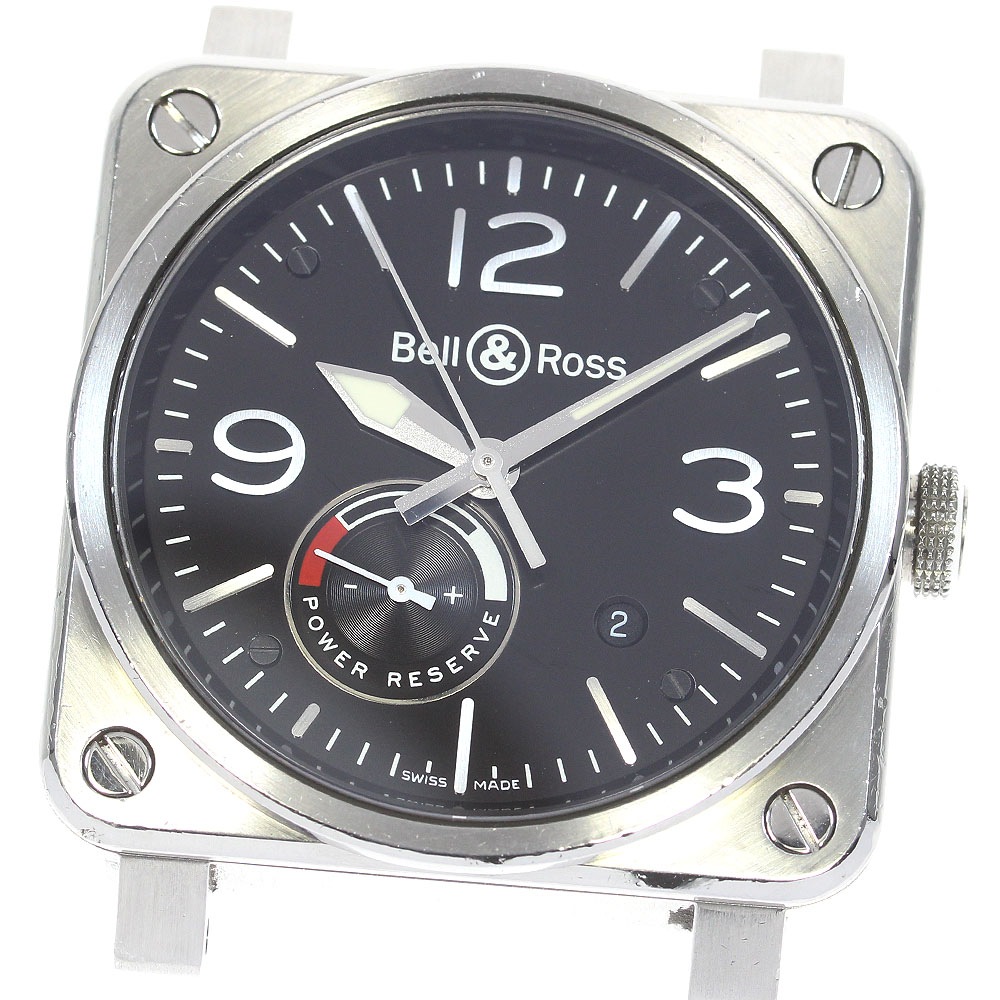 訳あり ベル＆ロス Bell＆Ross BR0397-BL-SI/SCA/2 リザーブ・ド・マルシェ パワーリザーブ 自動巻き メンズ _833438【中古】