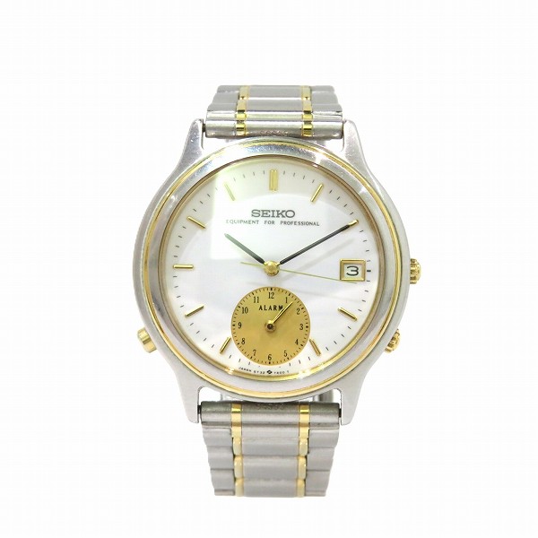 セイコー イクイプメントフォープロフェッショナル 5T32-7A00 クォーツ 腕時計 【中古】