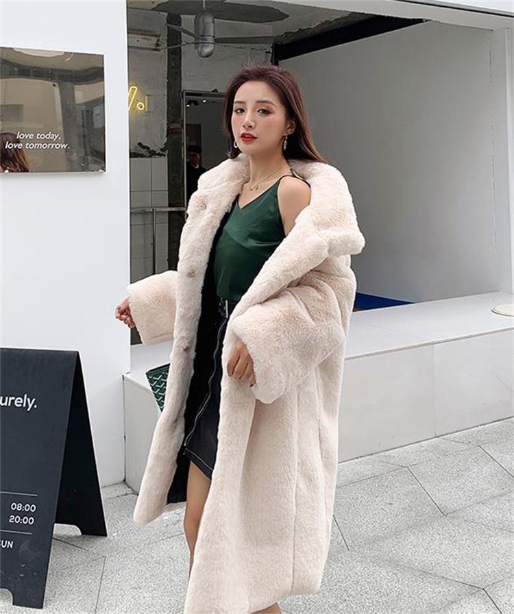 INSスタイル ファー コート エレガント スリム 新品 気高い ファー毛皮 快適である ユニークなデザイン 大人気 中長セクション