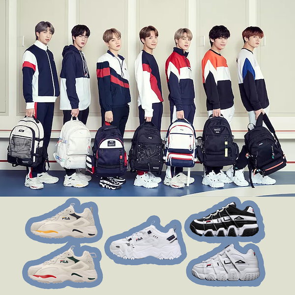 Qoo10] フィラ FILA BTS 着用 RAY TRAC
