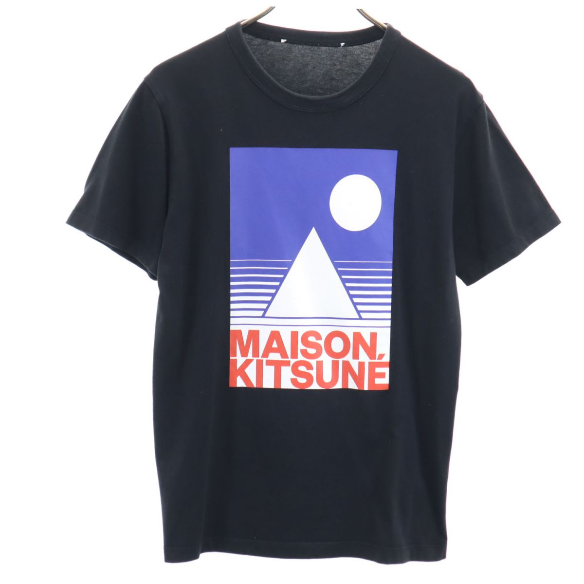 プリント 半袖 Tシャツ ブラック メンズ