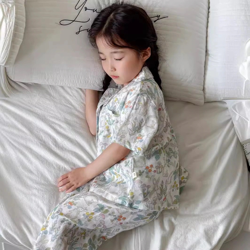 2025新作人気子供パジャマ夏半袖ズボン男子と女子パジャマホームウェアセットパジャマキッズパジャマ最安値保証品質良い