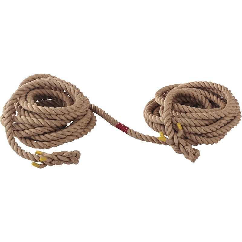 (代引き・個人宅・北海道・沖縄への配送不可)三和体育 ツナヒキロープマニラアサ30MM*30M ベッ 学校機器 運動会用品 (s8817)