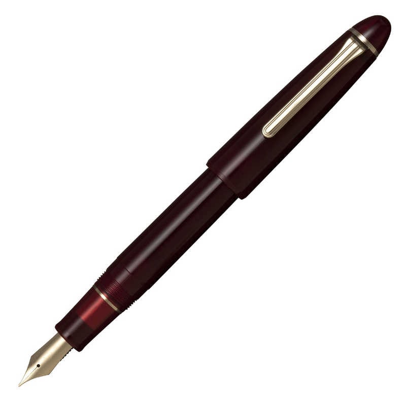 セーラー萬年筆　プロフィット カジュアルL ゴールドトリム万年筆 クリアレッド M (中字)　11-0820-430