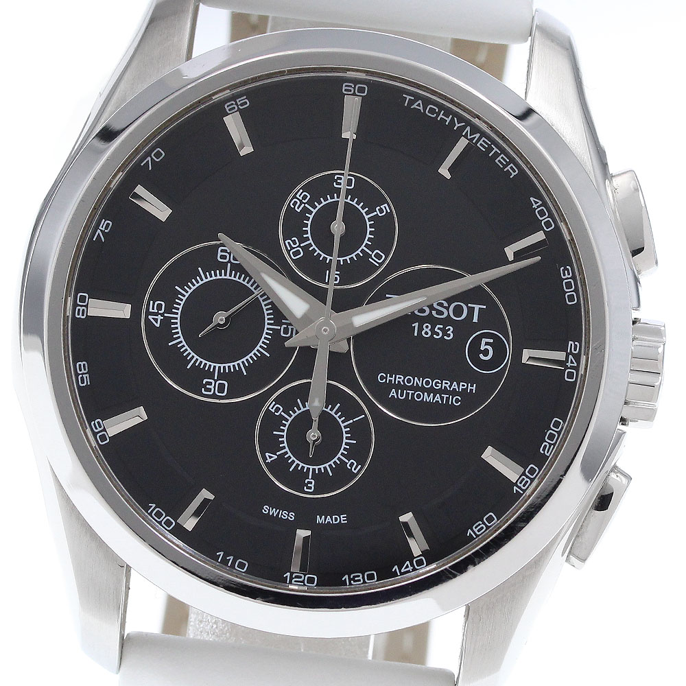 ティソ TISSOT T035627 クロノグラフ 自動巻き メンズ 良品 箱・保証書付き_920384【中古】