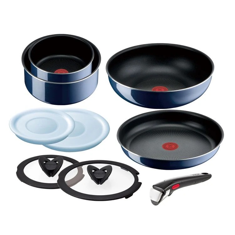 【人気商品】T-fal インジニオネオ インテンス セット9点 ガス火専用 ブルー フライパン