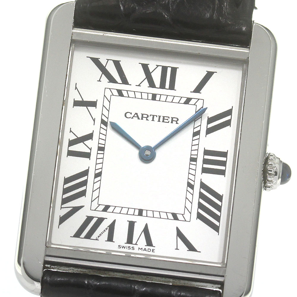 カルティエ CARTIER W1018355 タンクソロLM クォーツ メンズ 保証書付き_863291【中古】