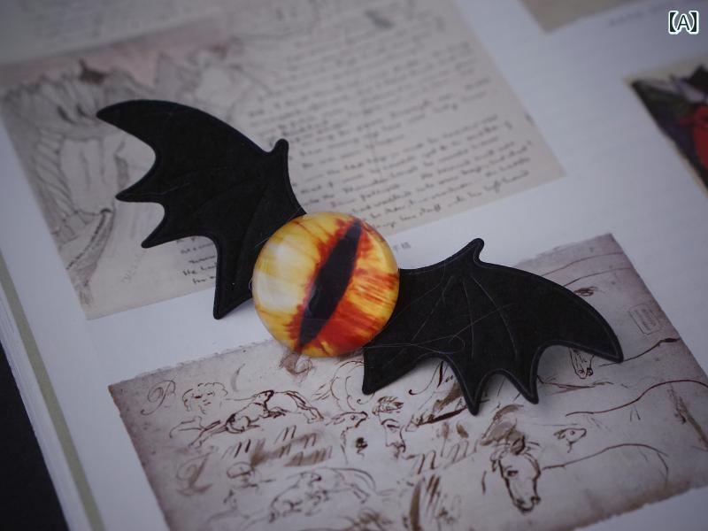 ヘアアクセサリー ハロウィン ゴシック 髪飾り 小物 レディース 女の子 女の子 ヘアピン ヘアクリップ ホラー 目 パンク パーティー イベント ハロウィーン ユニーク