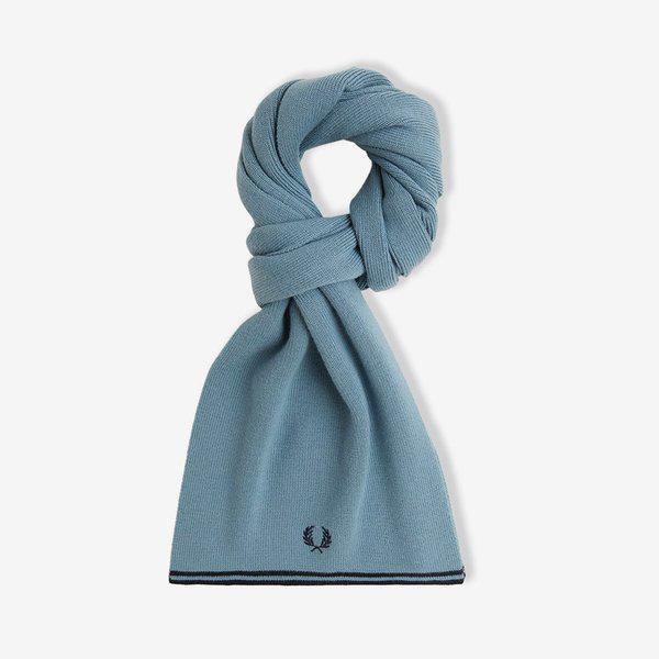 ツイン チップ ウール スカーフ - ストックポート ブルー/ネイビー CFPU2539152-Z56