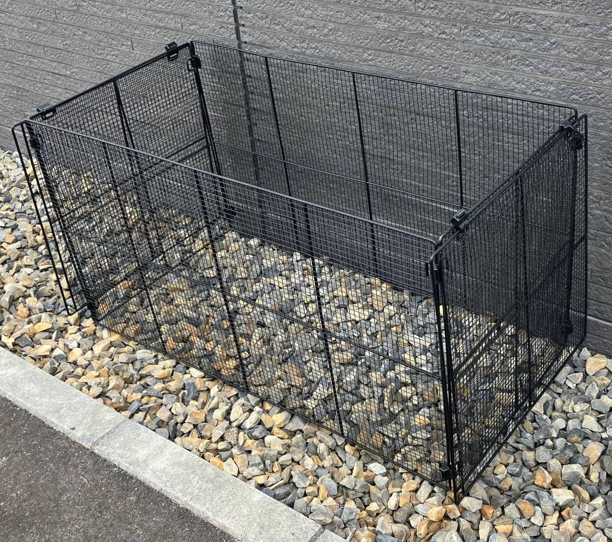 ダストボックス ゴミステーション 屋外 大型ゴミ箱 ゴミステーション 簡易折りたたみ式 DST-GOPE-1200自治会 町内会 設置 カラス対策 猫 大容量 ごみ ゴミ箱 ゴミストッカー ゴミ置き場