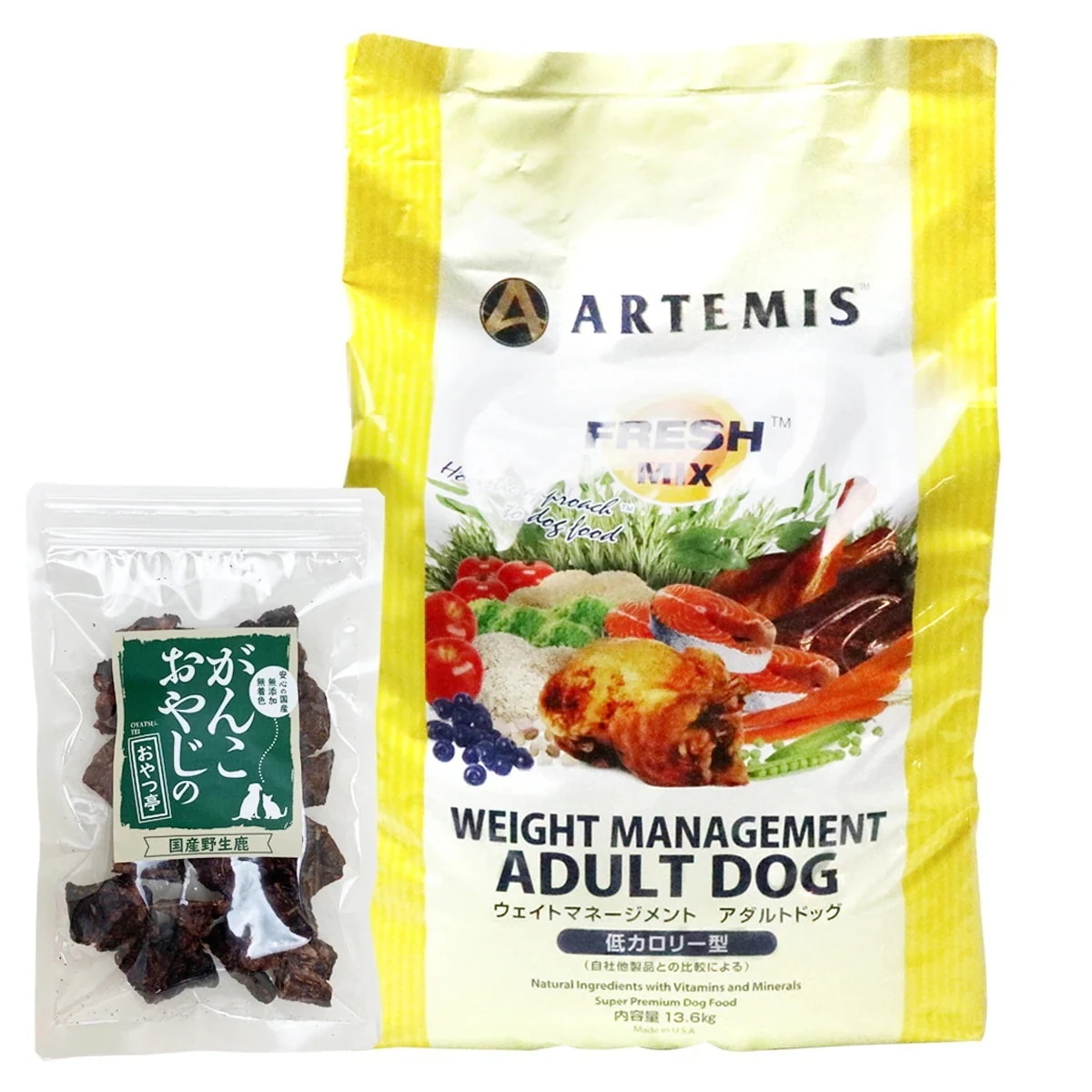 フレッシュミックス ドッグフード ウエイトマネージメント アダルトドッグ 13.6Kg【国産鹿ラング15g付き】